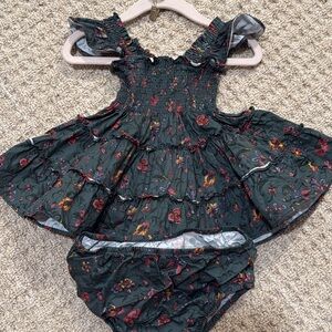 Hill house Floral Ruffled baby nap dress
